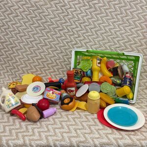 Melissa & Doug 100 Piece Lot Play Food Dishes Kitchen